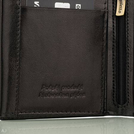 Portfel męski skórzany Canaletto P-1505/A czarny