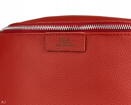 Saszetka damska skórzana S-PA L czerwony