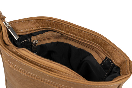 Torebka damska skórzana T-IWBA jasny brąz