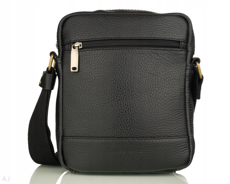 Listonoszka męska skórzana T-225 czarna