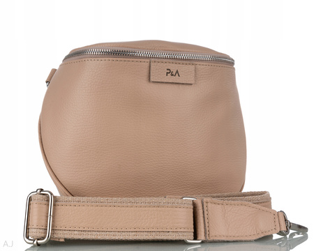 Torebka damska skórzana T-BAL pudrowy róż