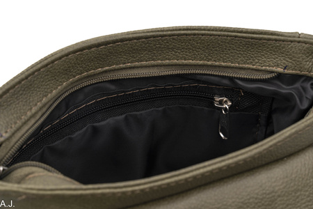 Torebka damska skórzana T-IW ciemna zieleń