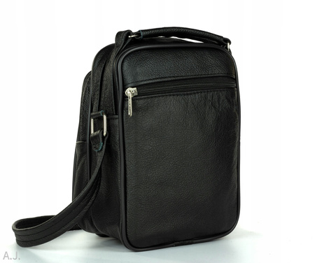 Torba męska skórzana T-EDE czarna