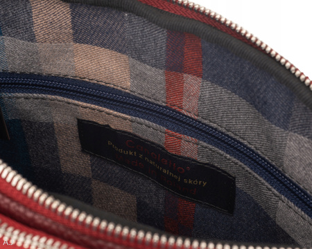 Torebka damska skórzana Canaletto T-840 bordowy