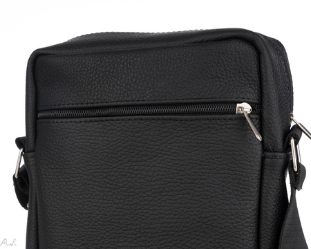 Listonoszka męska skórzana T-SEB czarna