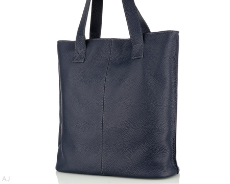 Torebka damska skórzana T-NAT granatowy