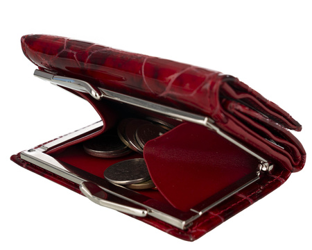 Portfel damski skórzany Canaletto P-2000 czerwony