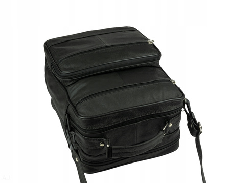 Torba męska skórzana T-11 czarna