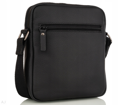 Listonoszka męska skórzana T-151 czarny