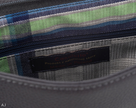 Torebka damska skórzana Canaletto T-601 szara