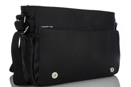 Listonoszka męska skórzana T-DKL czarny