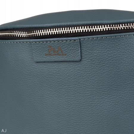 Saszetka damska skórzana S-PA L morski