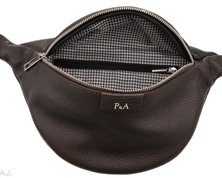 Saszetka damska skórzana S-PA brąz