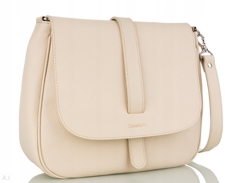 Torebka damska skórzana Canaletto T-601 beż