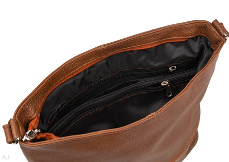 Torebka damska skórzana T-LB brąz