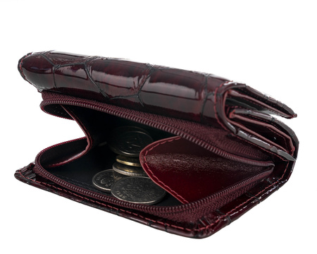 Portfel damski skórzany BajuBaj P-2003 bordo lakierowane