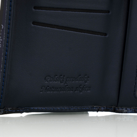 Portfel damski skórzany Canaletto P-2000 granatowy