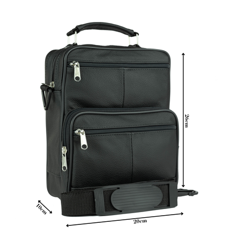 Torba męska skórzana T-16 czarna