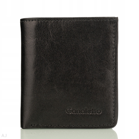 Portfel skórzany męski Canaletto P-1031 czarny