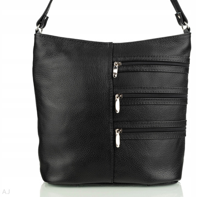 Torebka damska skórzana T-JD3Z czarna