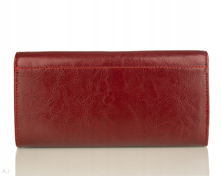Portfel damski skórzany GB P-80 bordowy