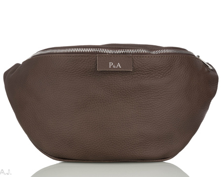 Saszetka damska skórzana S-PA L brąz