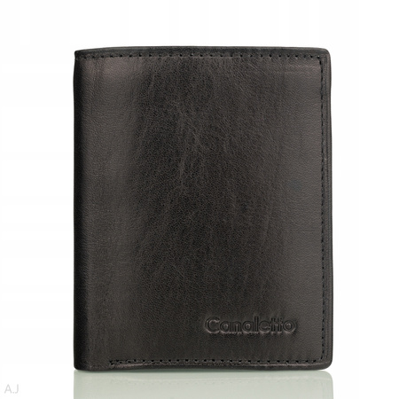 Portfel męski skorzany Canaletto P-1104 czarny