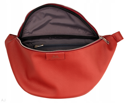 Saszetka damska skórzana S-PA L czerwony