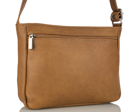 Torebka damska skórzana T-IWBA jasny brąz