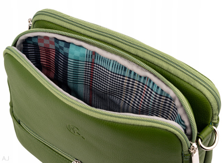 Torebka damska skórzana Canaletto T-840 zielony