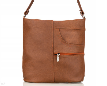 Torebka damska skórzana T-JD  camel