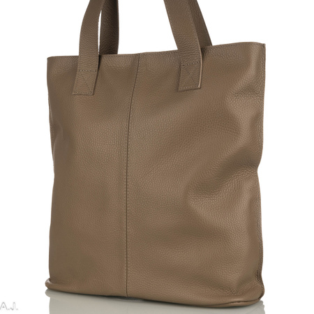 Torebka damska skórzana T-NAT fango