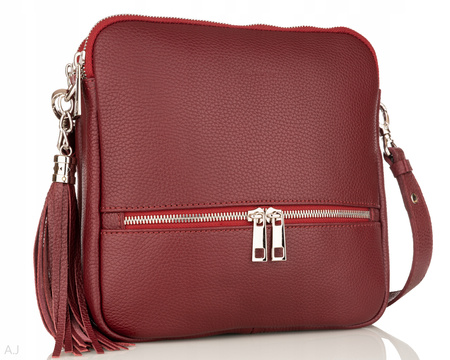 Torebka damska skórzana Canaletto T-840 bordowy