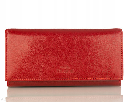 Portfel damski skórzany GB P-80 czerwony