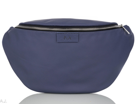 Saszetka damska skórzana S-PA L jasny fiolet