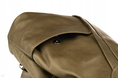 Plecak damski skórzany PL-JOA ciemna zieleń