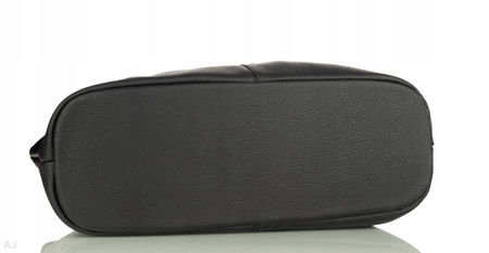 Worek damski skórzany T-PA czarny