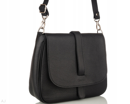 Torebka damska skórzana Canaletto elegancka T-601 czarna