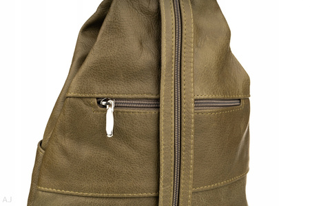 Plecak damski skórzany PL-JOA ciemna zieleń