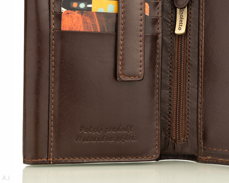 Portfel męski skórzany Canaletto P-1555 brązowy