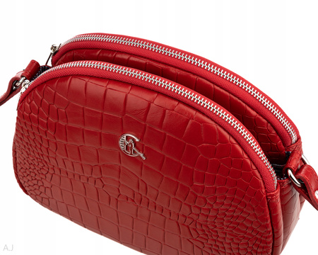 Torebka damska skórzana Canaletto T-810 czerwona
