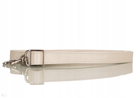 Torebka damska skórzana T-PRA perłowy